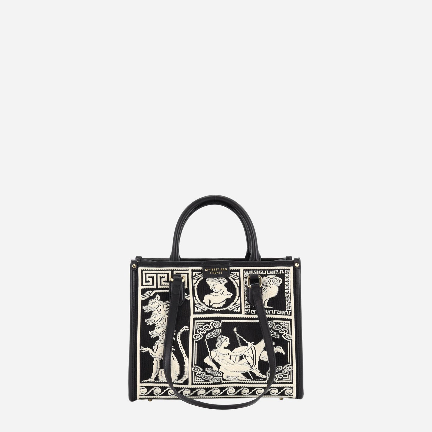 MY BEST BAG ATENA AGORÀ CLUTCH BLACK/WHITE 