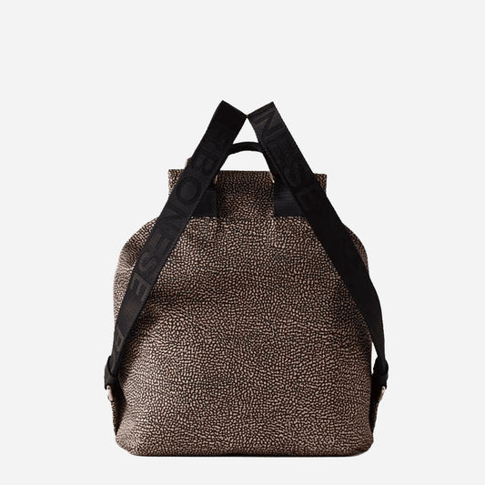 borbonese ZAINO ECO LINE MEDIUM OP NATURALE/NERO 
