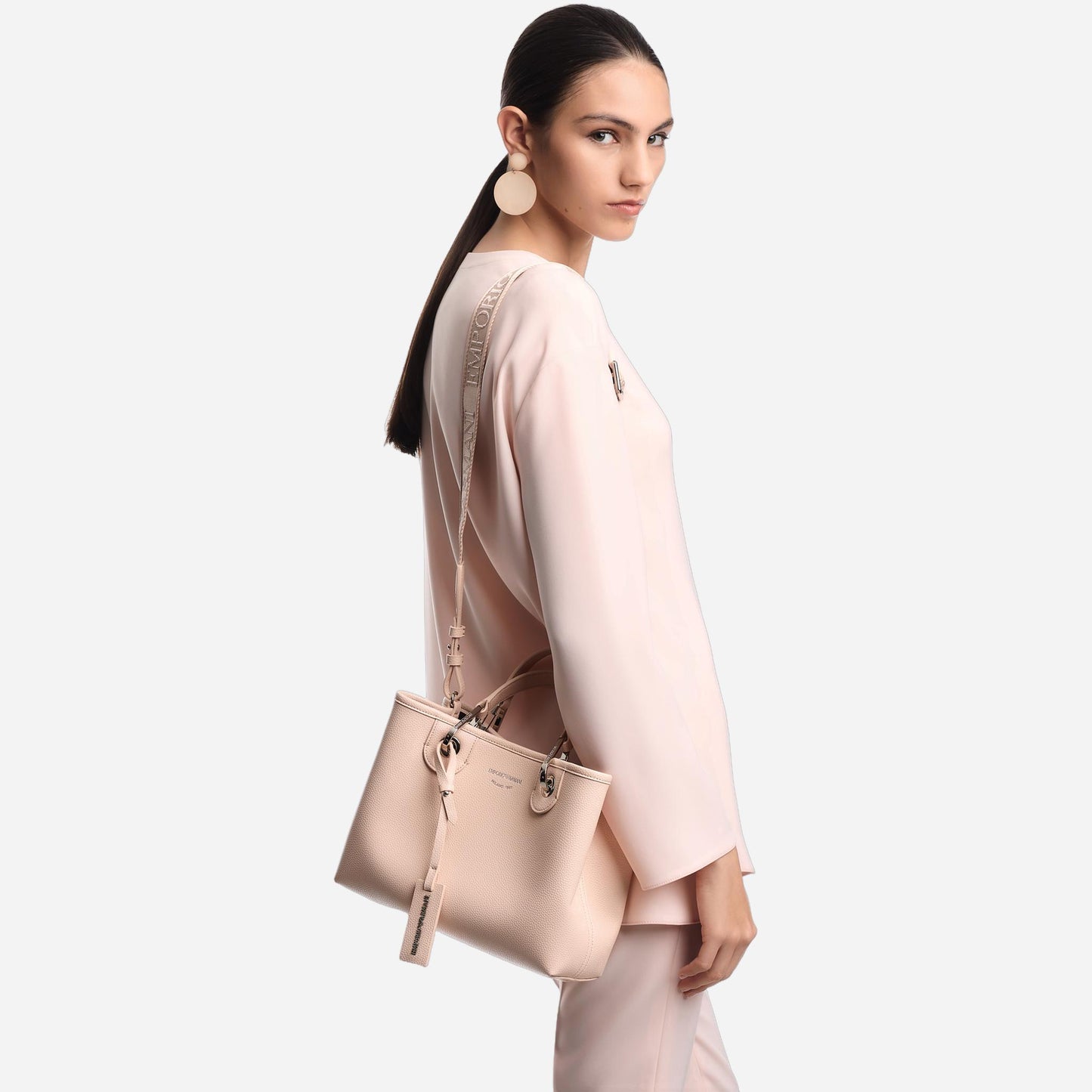 Emporio Armani SHOPPING BAG APRICOT/MOKA 